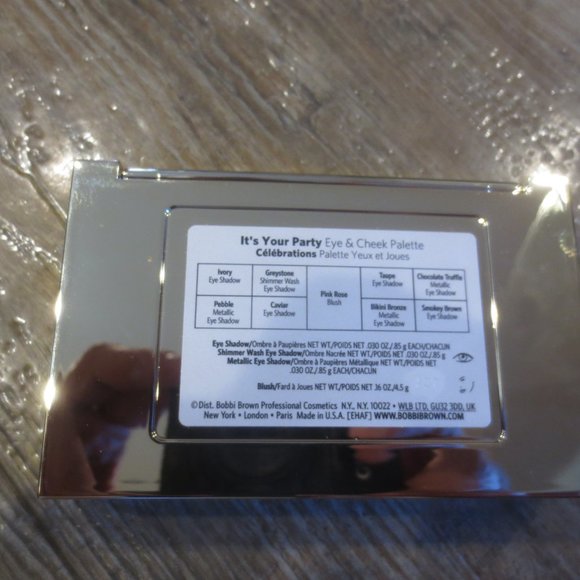 Authentic Bobbi Brown It's Your Party Eye & Cheek Palette Eye Shadow & Blush - Picture 5 of 9
